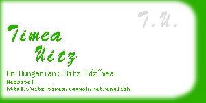 timea uitz business card